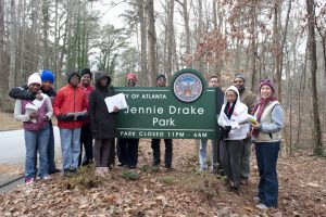 Jenny Drake Park in Collier Heights. Upkeep by Friends of Jennie Drake a partnership with Park Pride Atlanta